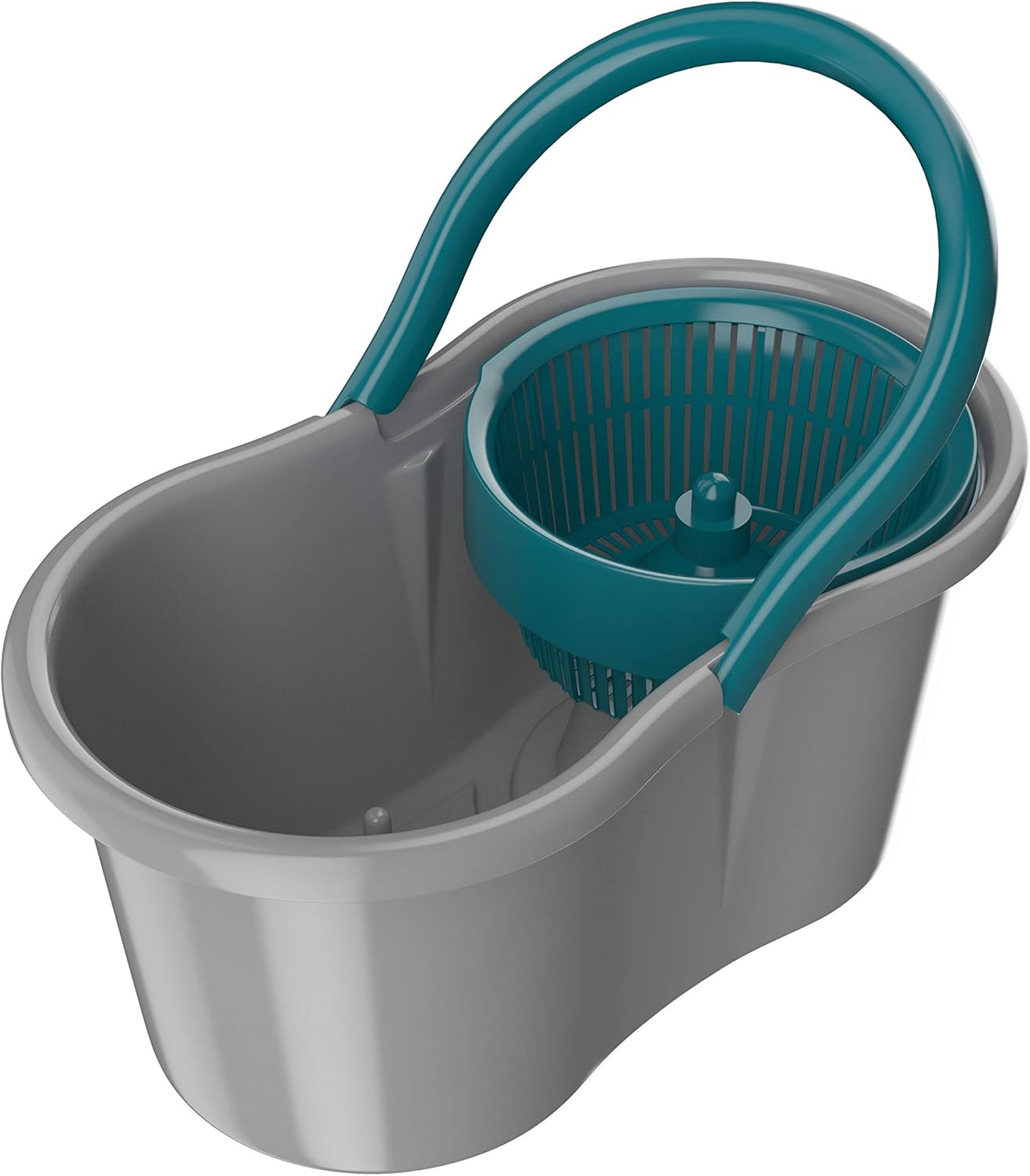 Mop Giratório Fit, Balde 8 litros, limpa, centrifuga, lava e seca, Flash Limp