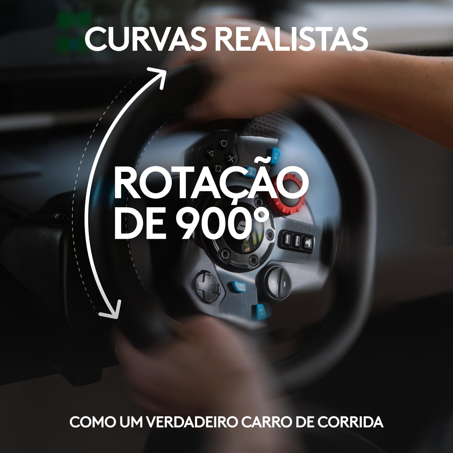 Volante Corrida G29 Driving Force e Pedais  - PS5, PS4, PS3 e PC