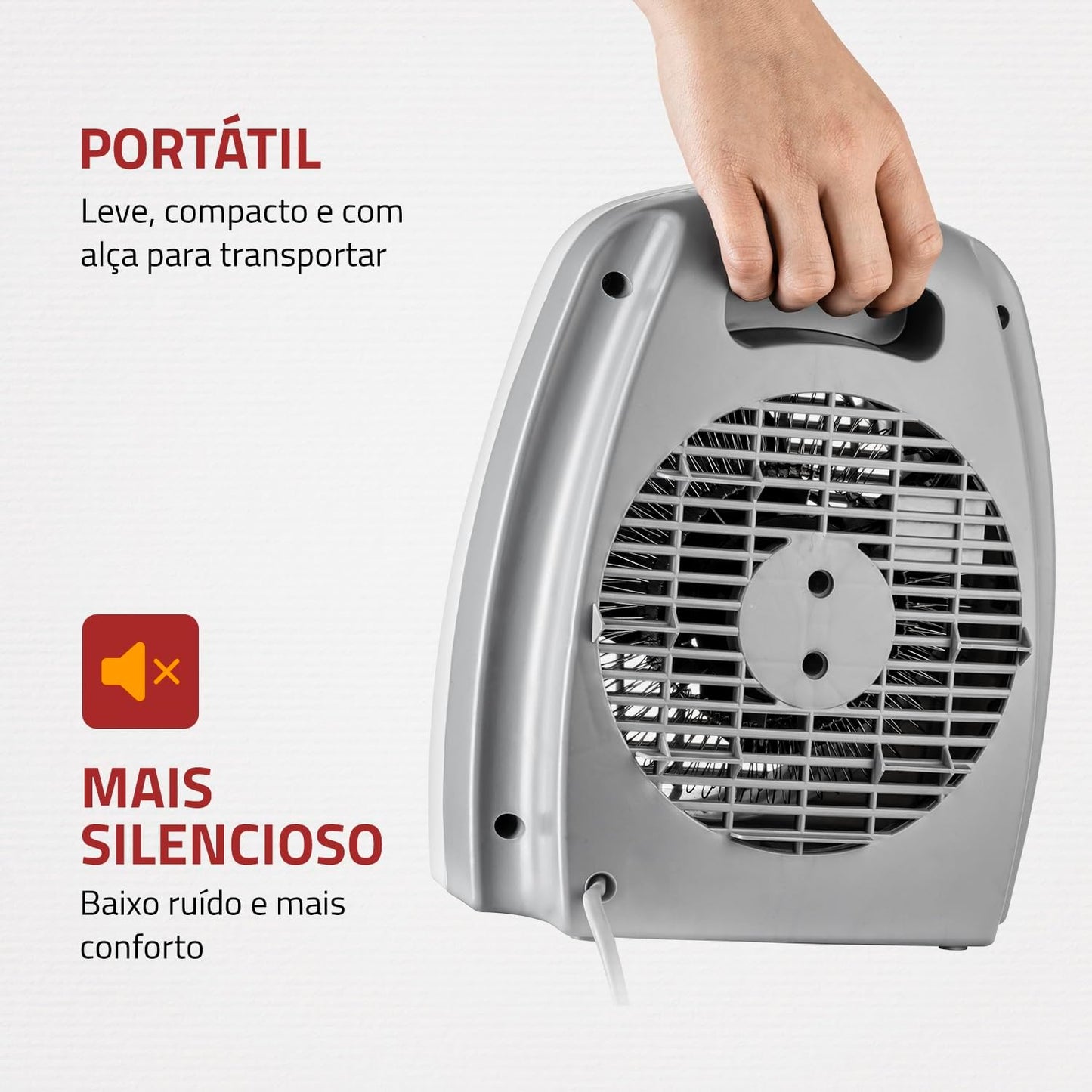 Aquecedor de Ar Mondial, 110V, 1500W
