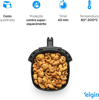 Freidora eléctrica Elgin Start Fry de 3,5 litros - Freidora de aire