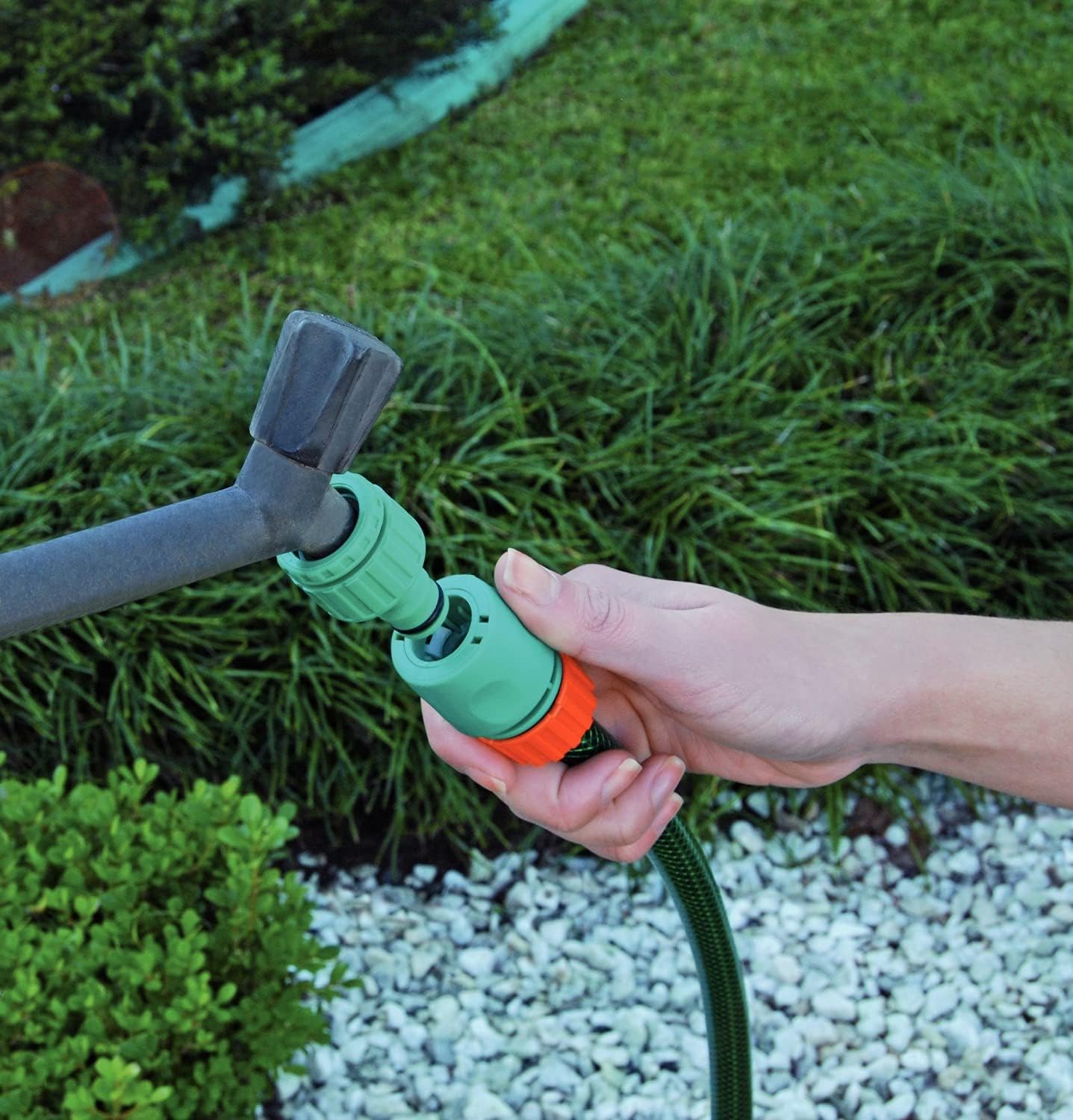 Engate Rápido Para Mangueira De 1/2", Com "aquastop"