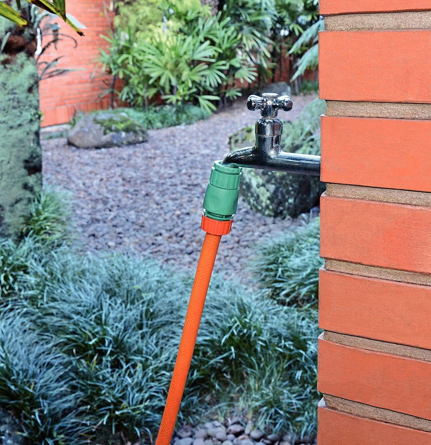 Engate Rápido Para Mangueira De 1/2", Com "aquastop"