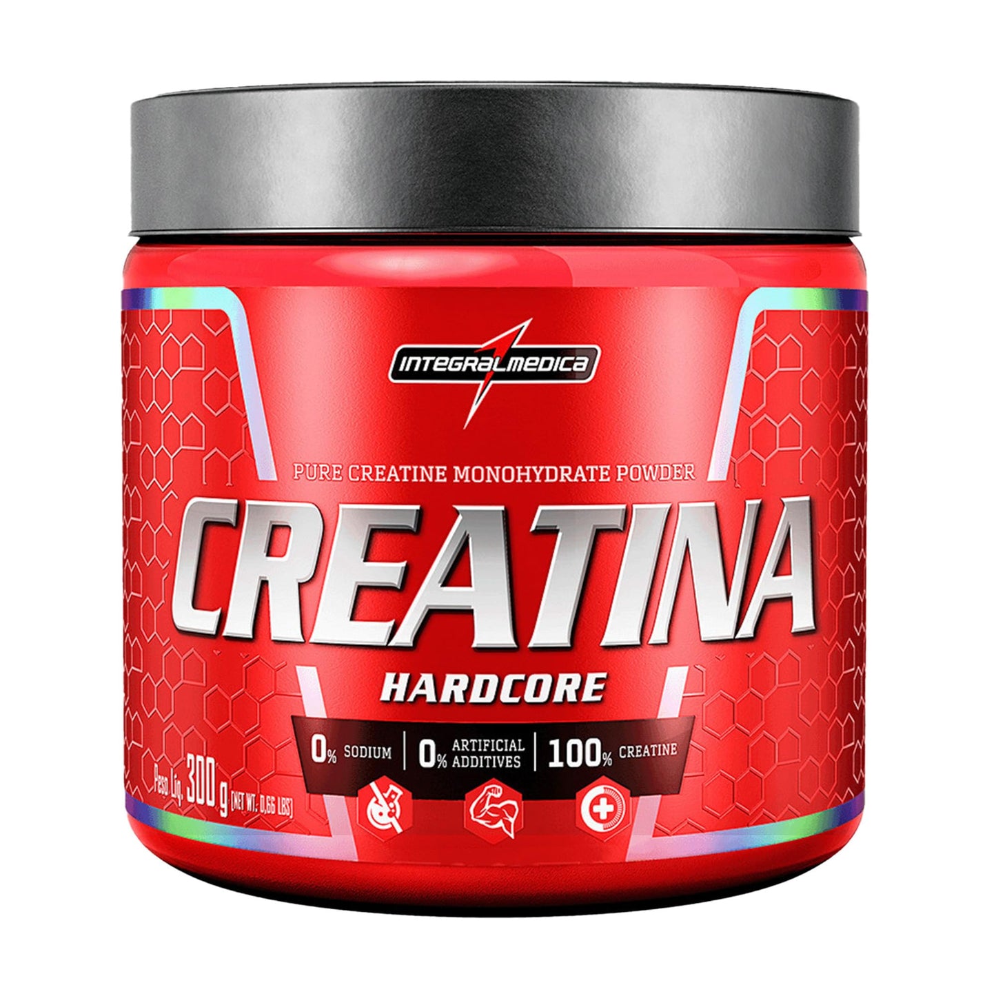Integralmedica - Creatina em Pó Hardcore 100% Pura e Monohidratada - 300g