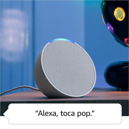 Echo Pop (Última geração) | Smart speaker compacto com som envolvente e Alexa | Cor Preta