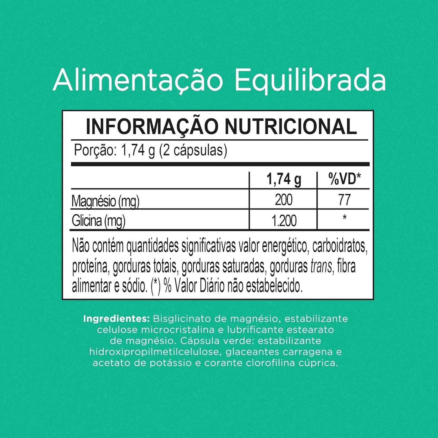 Nutrify - Magnésio 1400mg - Multivitamínico, Sem Glúten, Sem Lactose, Sem Açúcar - 60 Cápsulas