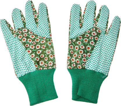 LUVA EM ALGODÃO PARA JARIDNAGEM FLORAL G VERDE