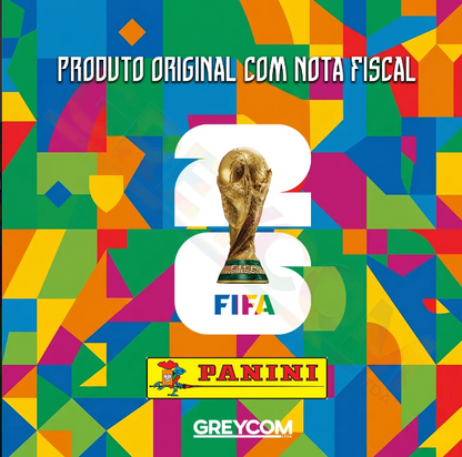 Kit 140 Figurinha + Álbum Capa Dura Ouro Copa Do Mundo 2026