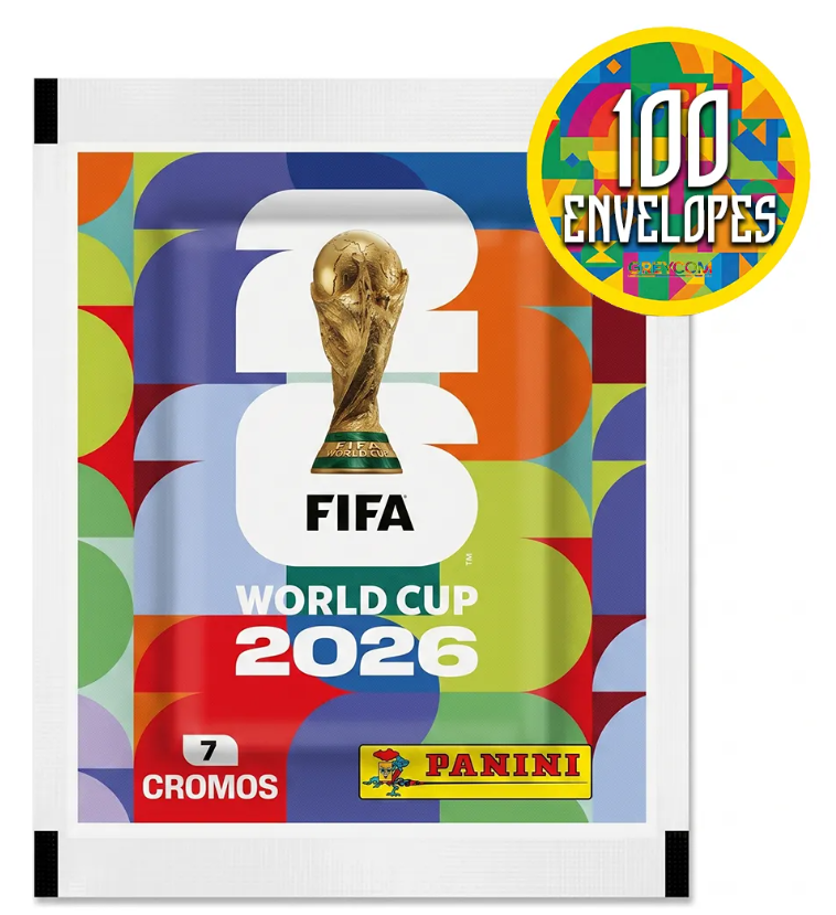 Kit 700 Figurinha Do Álbum Copa Do Mundo 2026- 100 Envelopes