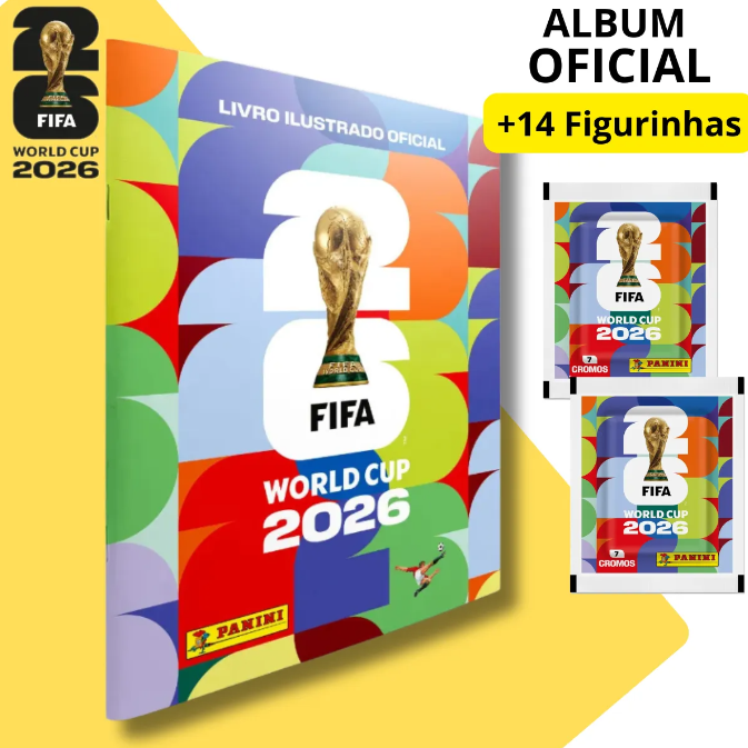 Álbum Capa Brochura Copa Do Mundo 2026 + Figurinhas