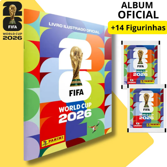 Álbum Capa Brochura Copa Do Mundo 2026 + Figurinhas